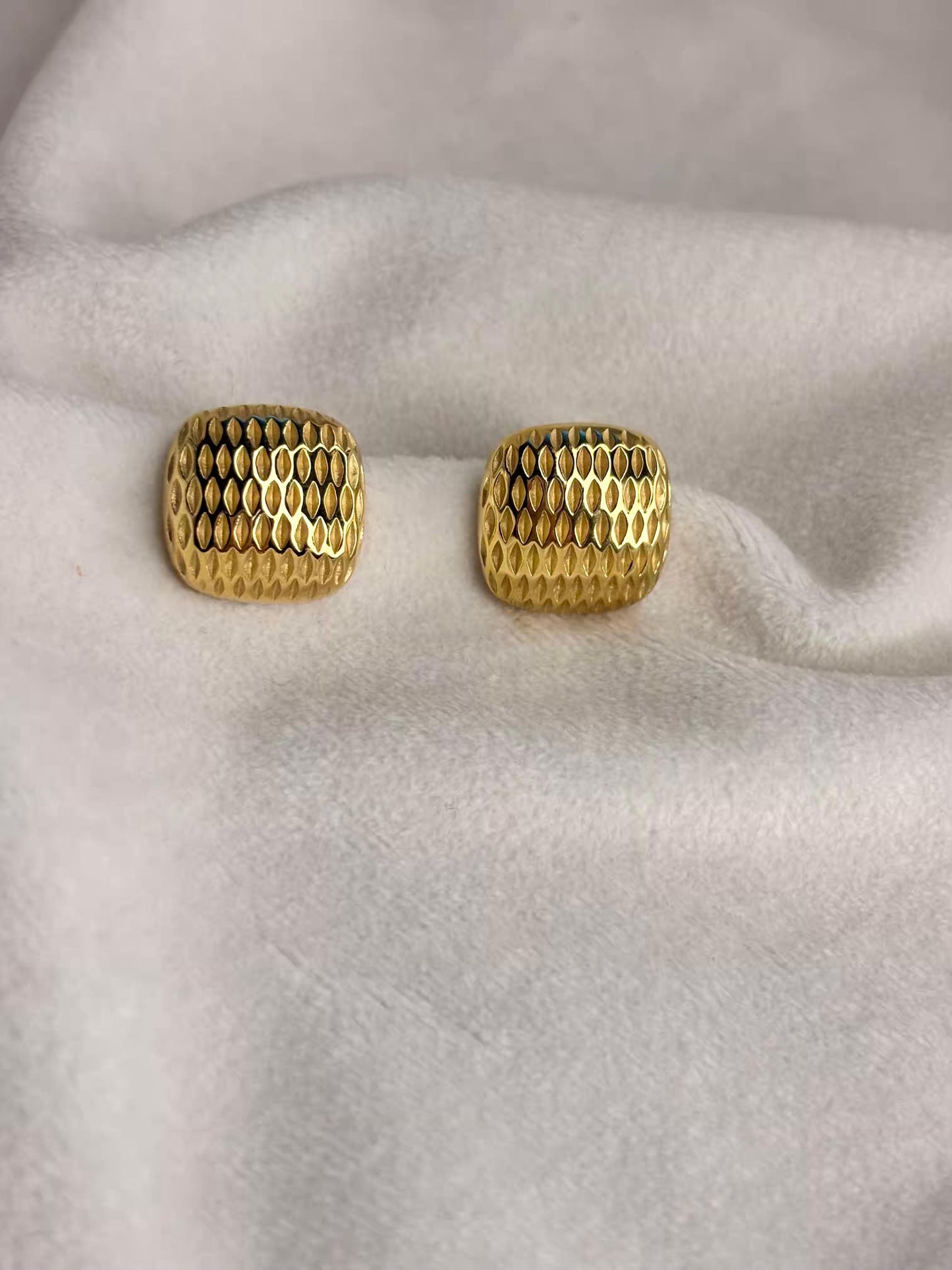 Golden Chips Earrings 18K Gold Plated Premium Earrings