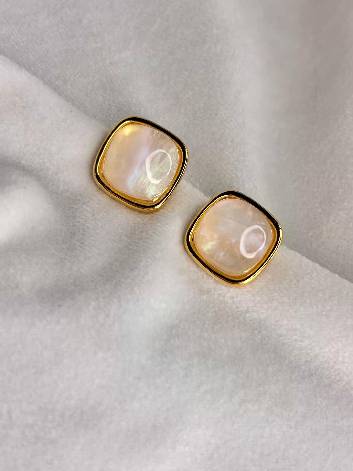 Holographic Earrings 18K Gold Plated Premium Earrings