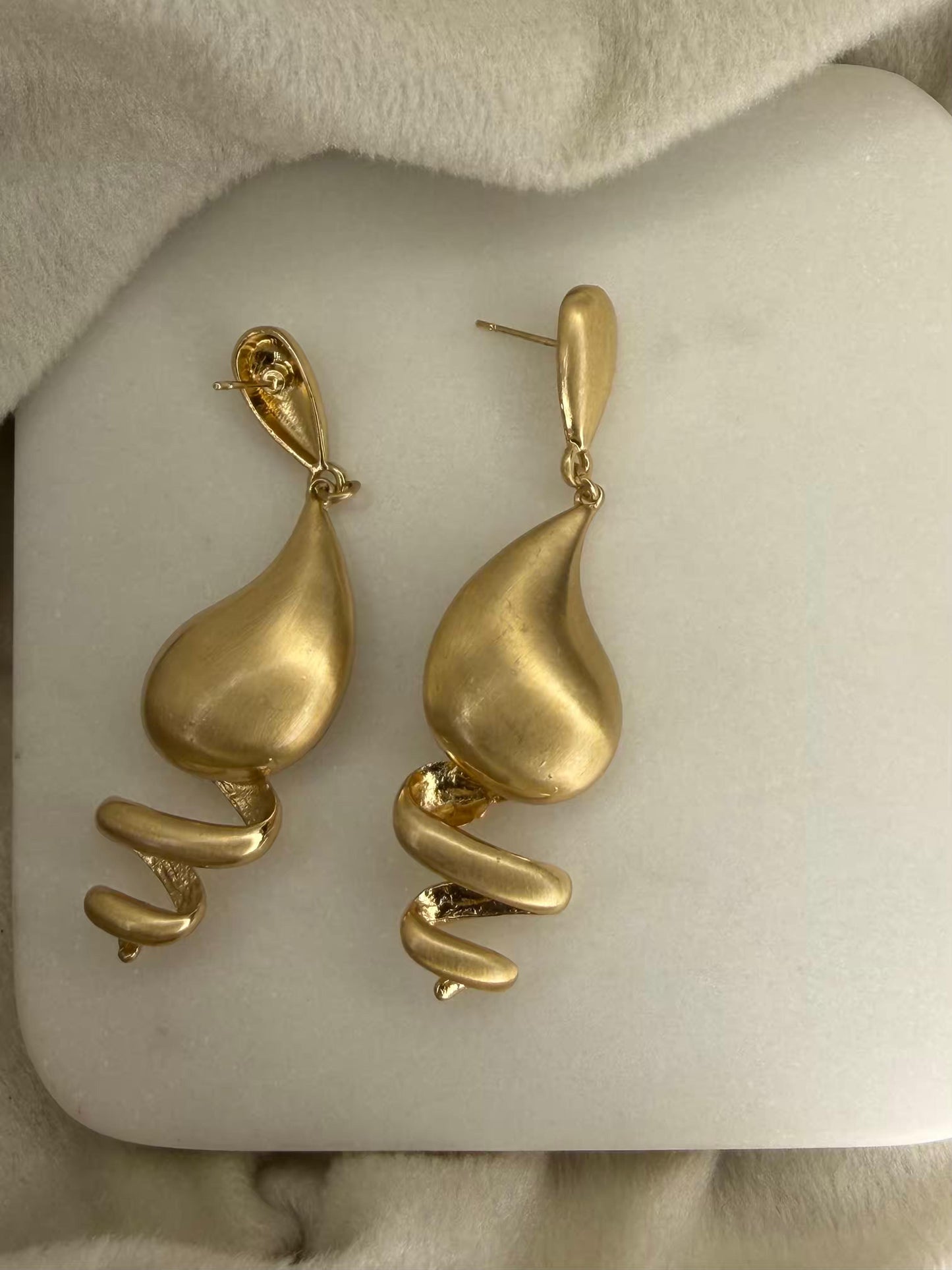 Elegant Golden Colour Gold Plated Earrings