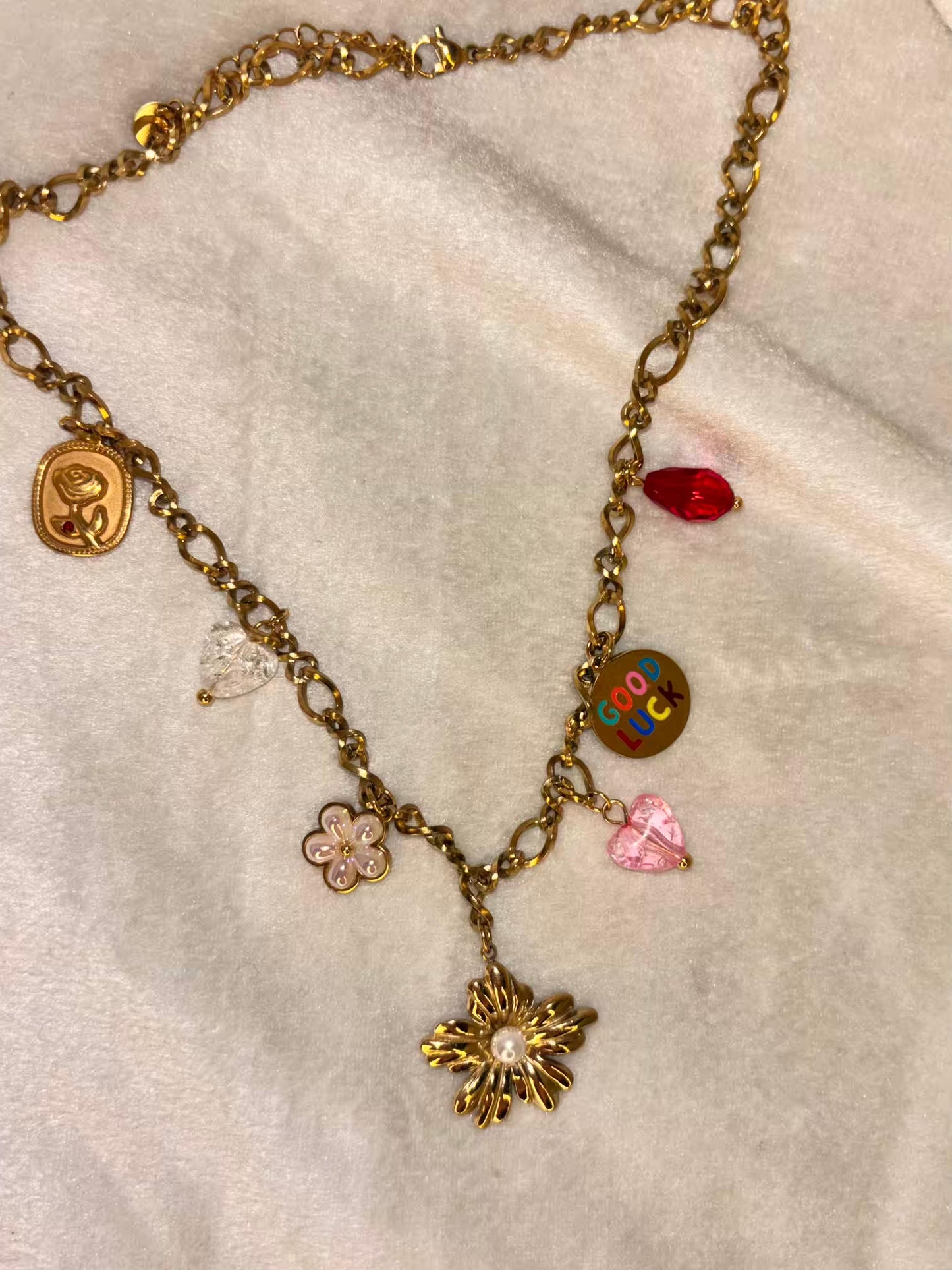Charms Necklace 18K Gold Plated Premium Necklace