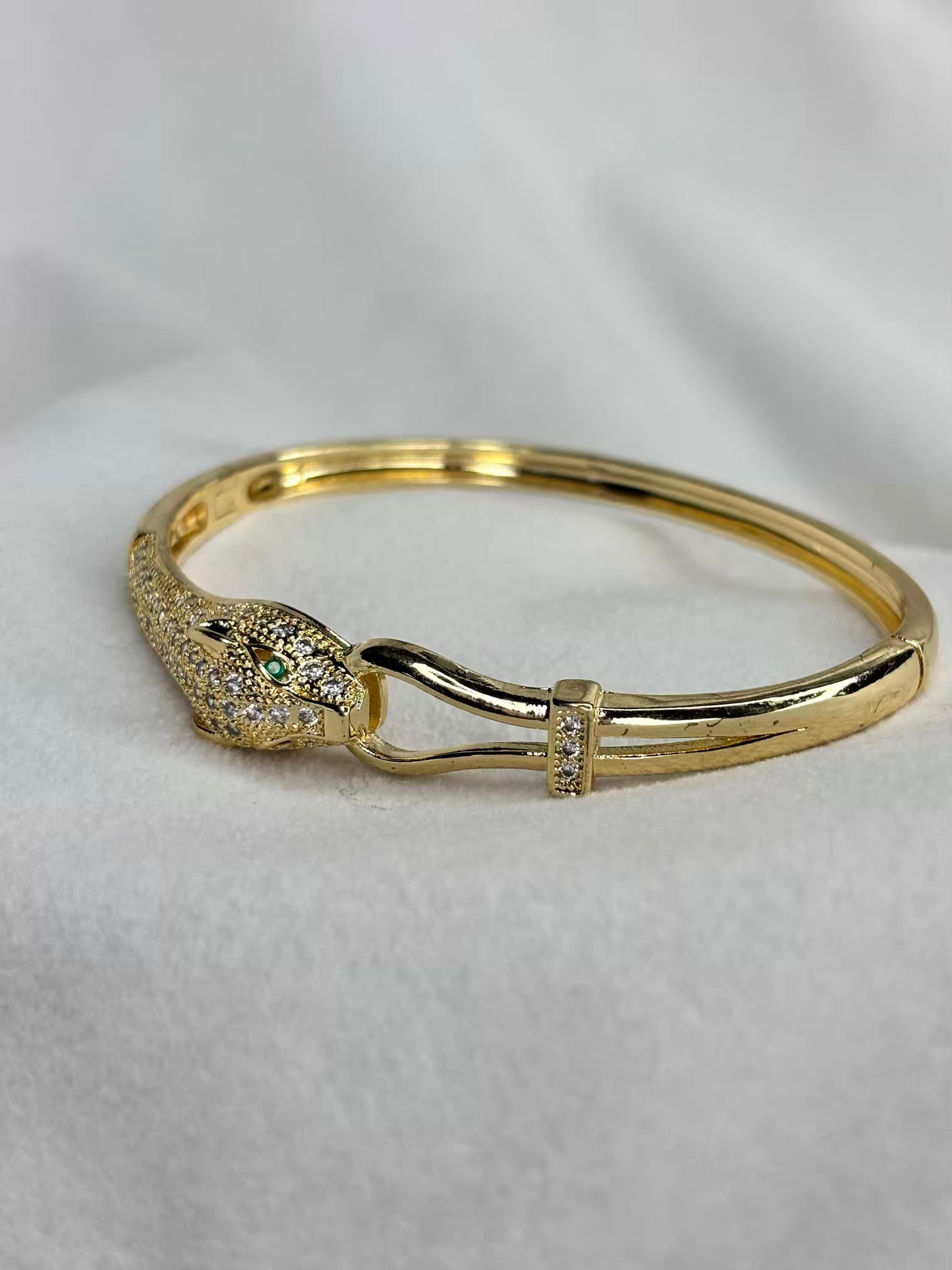 Tiger Head Premium Kada Bangle 18K Gold Plated Bangle