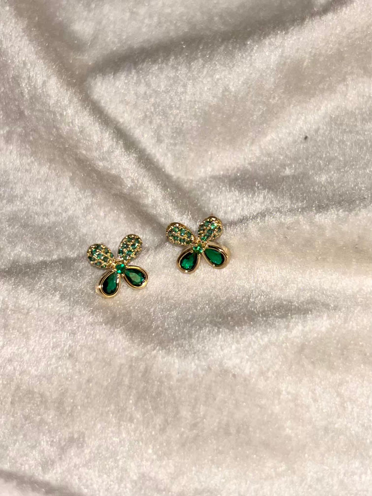 Teardrop Butterfly Earrings 18K Gold Plated Premium Earrings
