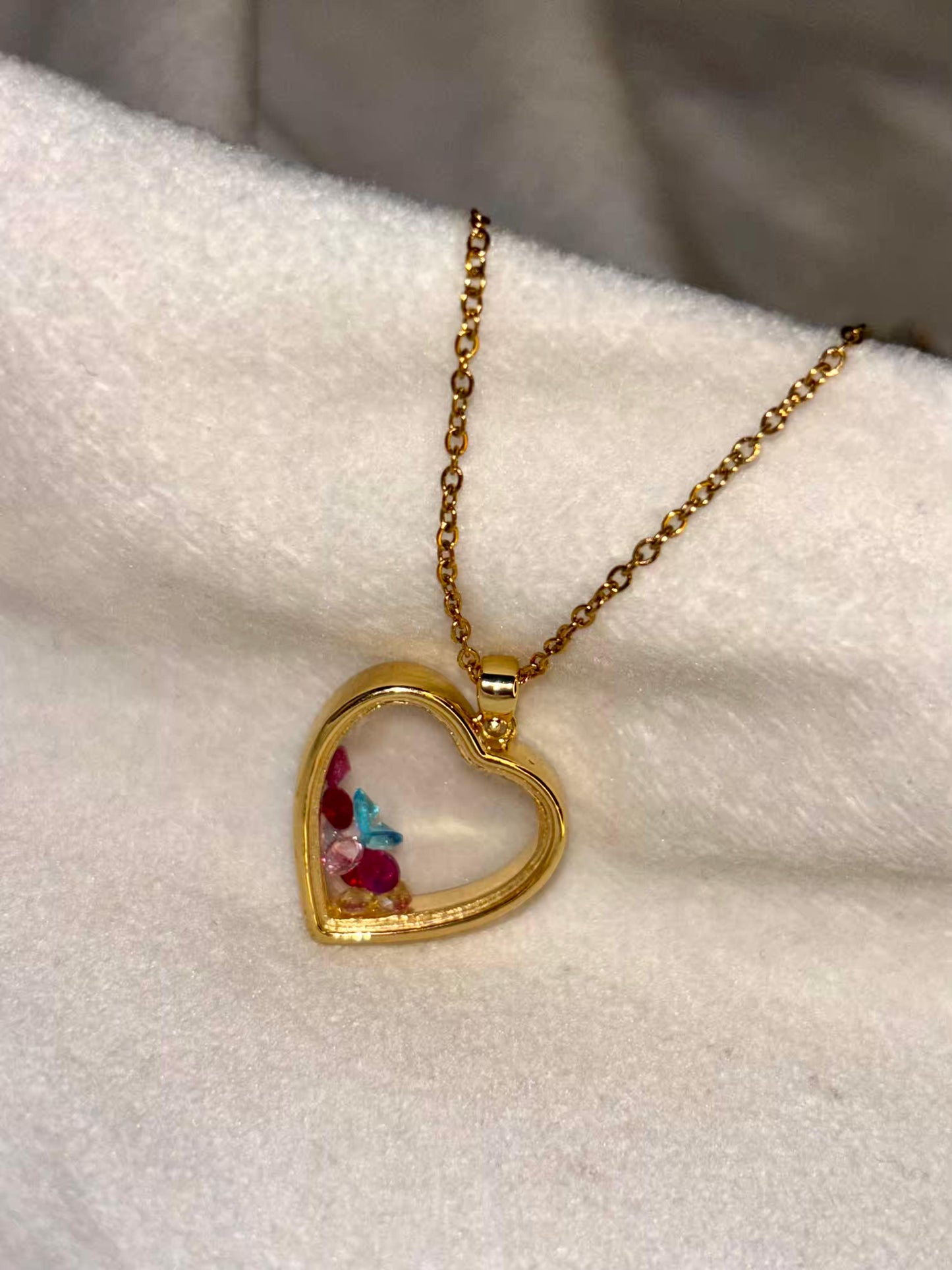 Heart Shards Necklace 18K Gold Plated Premium Necklace