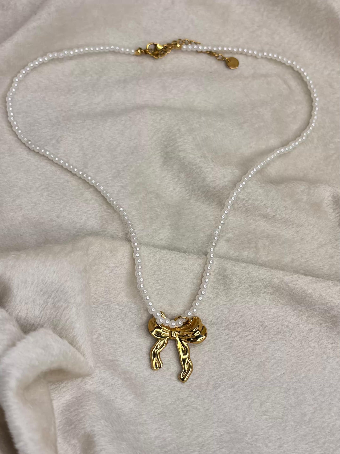 Pearl Butterfly Necklace 18K Gold Plated Premium Necklace