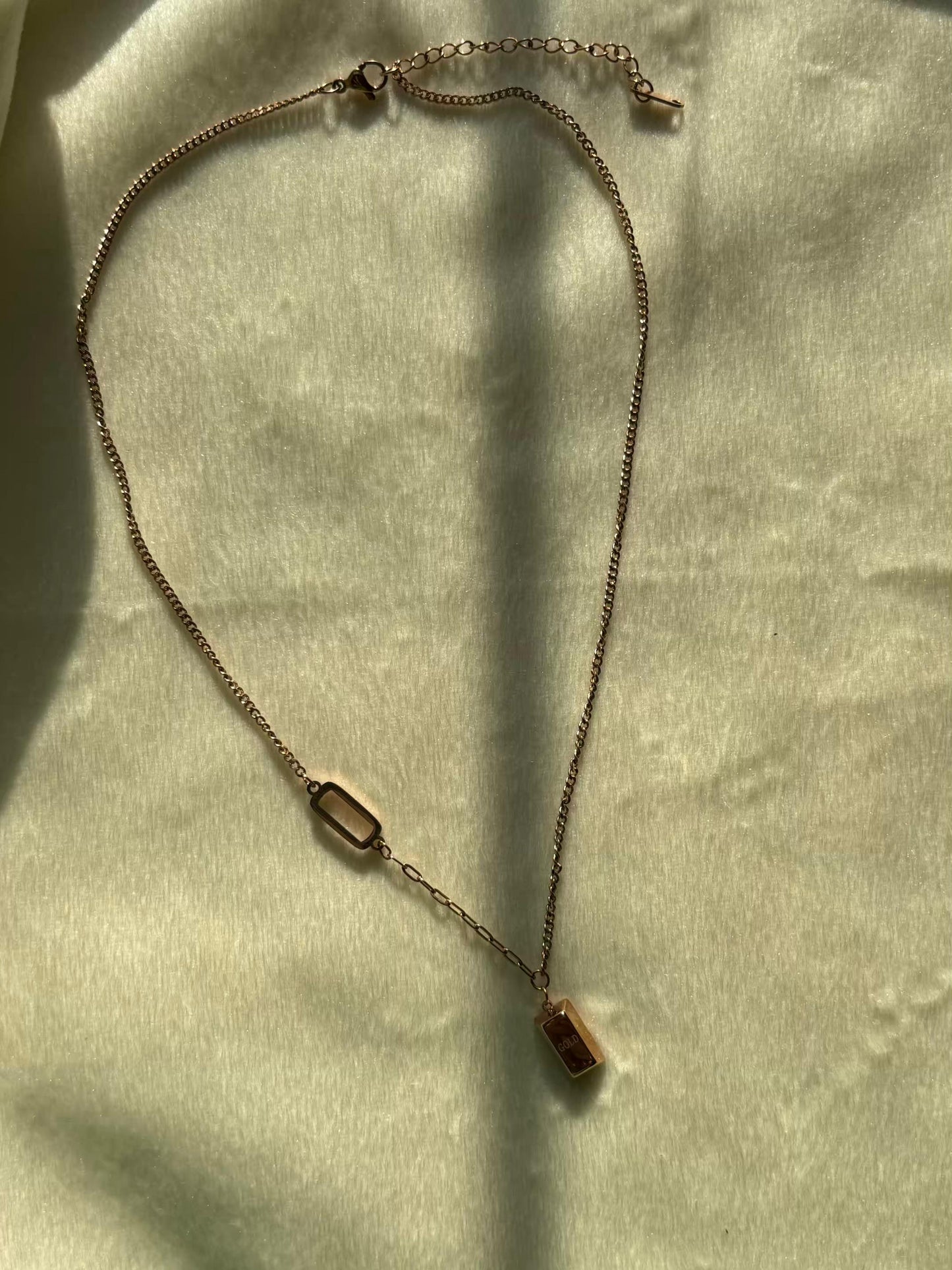 Bar Necklace Rose Gold Plated Premium Necklace