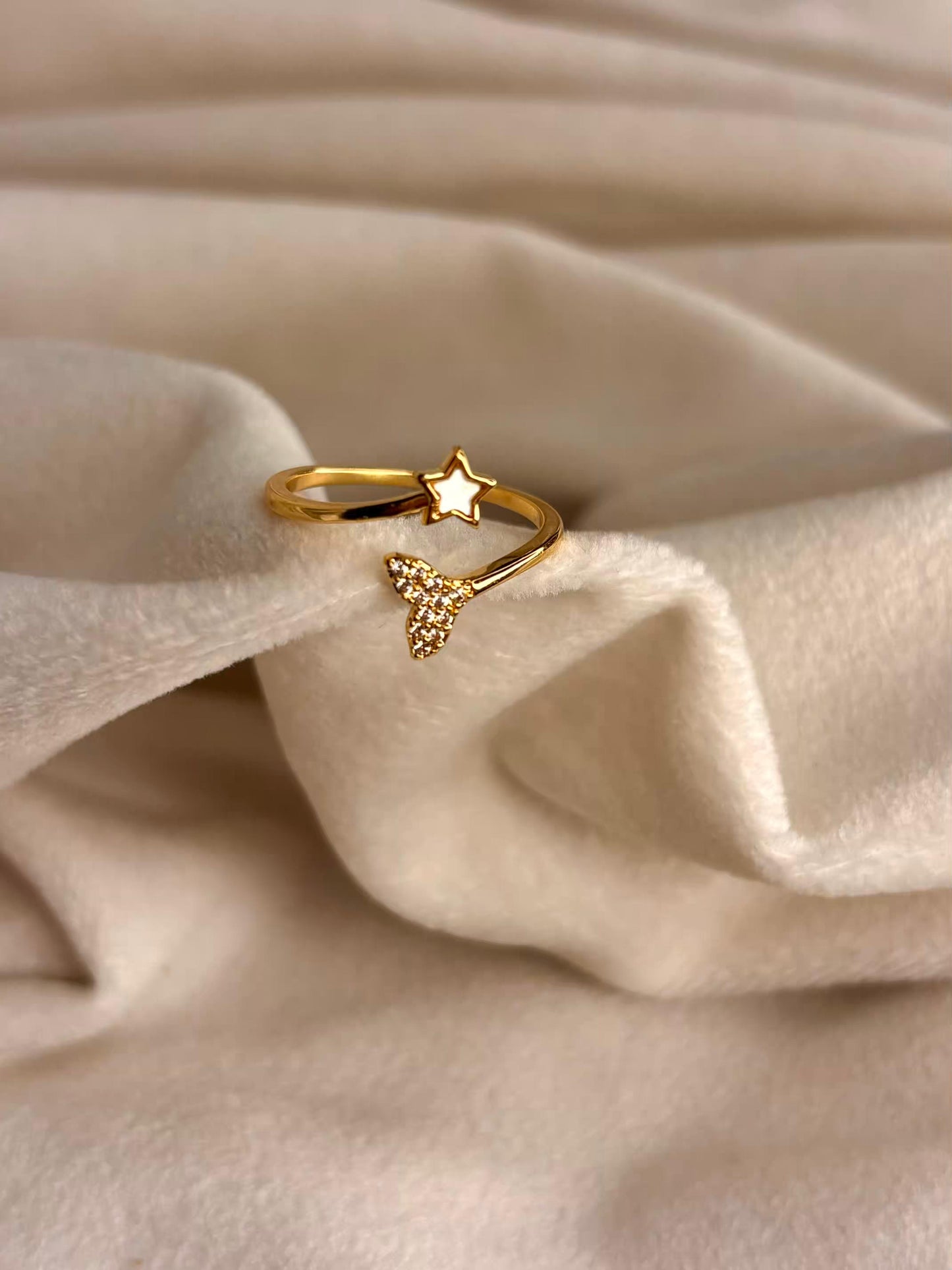 Star Wrap Ring 18K Gold Plated Adjustable Ring