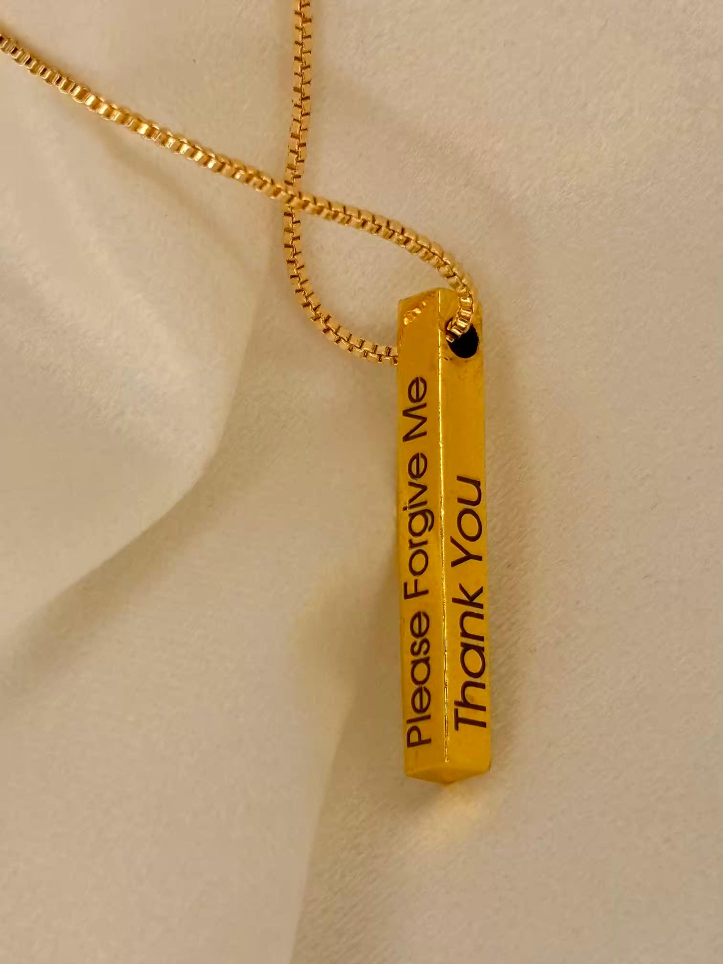 Name Custom Bar Necklace Personalised ( 18k Gold Plated) Only Prepaid