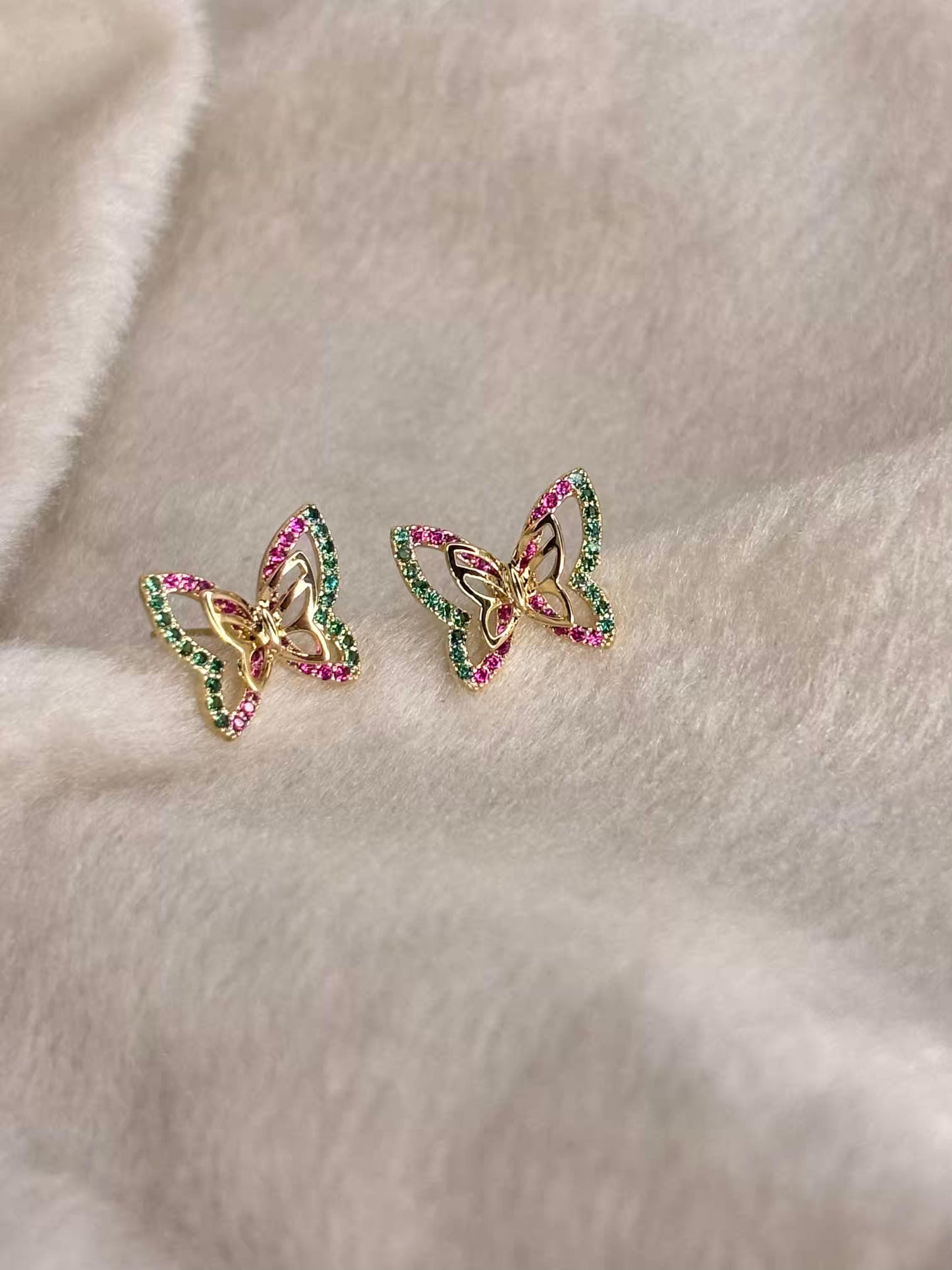 Glitter Flora Studds Earrings 18K Gold Plated Premium Earrings