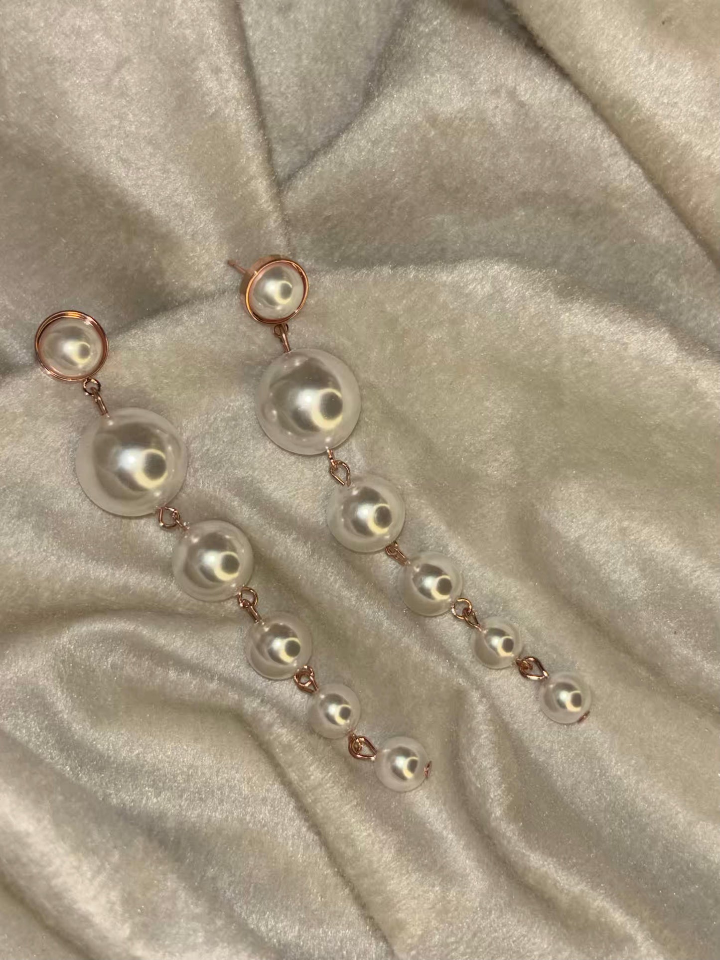 Pearl Drops Earrings 18K Gold Plated Premium Earrings