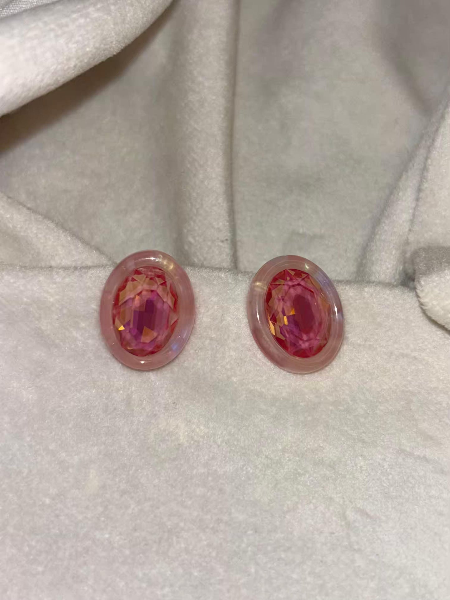 Red Cell Studd Earrings 18K Gold Plated Premium Earrings