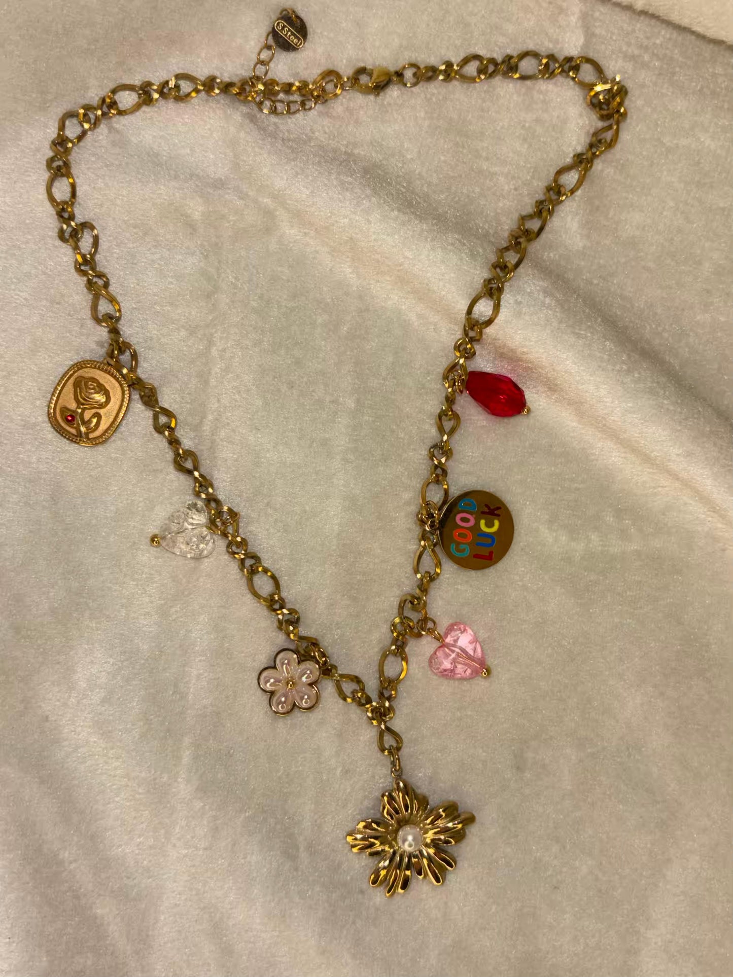 Charms Necklace 18K Gold Plated Premium Necklace