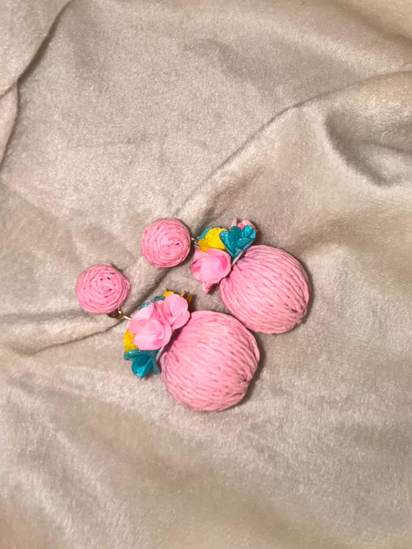 Rose Buds Earrings Silver Plated Earrings Premium Earrings