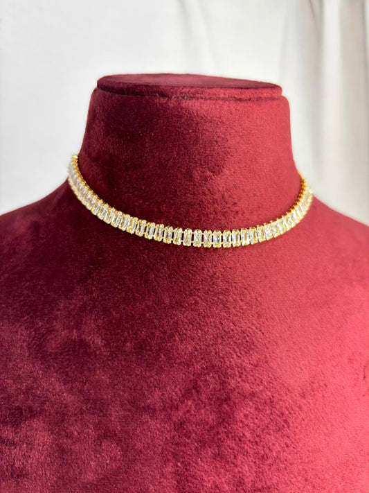 Choker Tennis Necklace 18K Gold Plated Premium Necklace