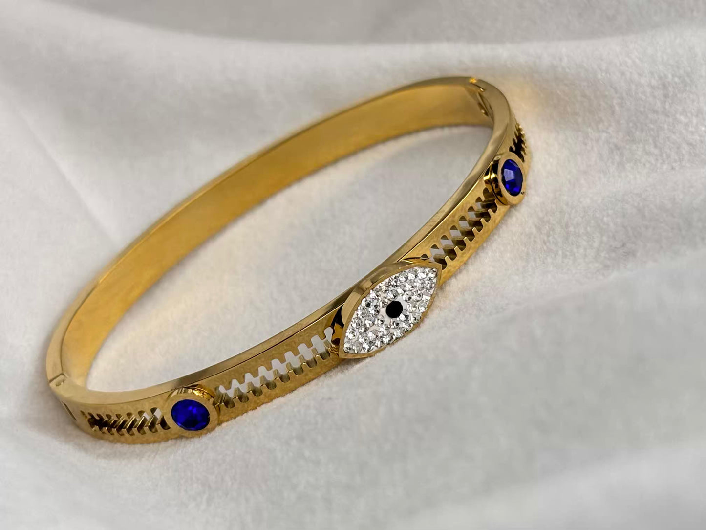 Drishti Evil Eye Kada Premium Kada Bangle 18K Gold Plated Bangle
