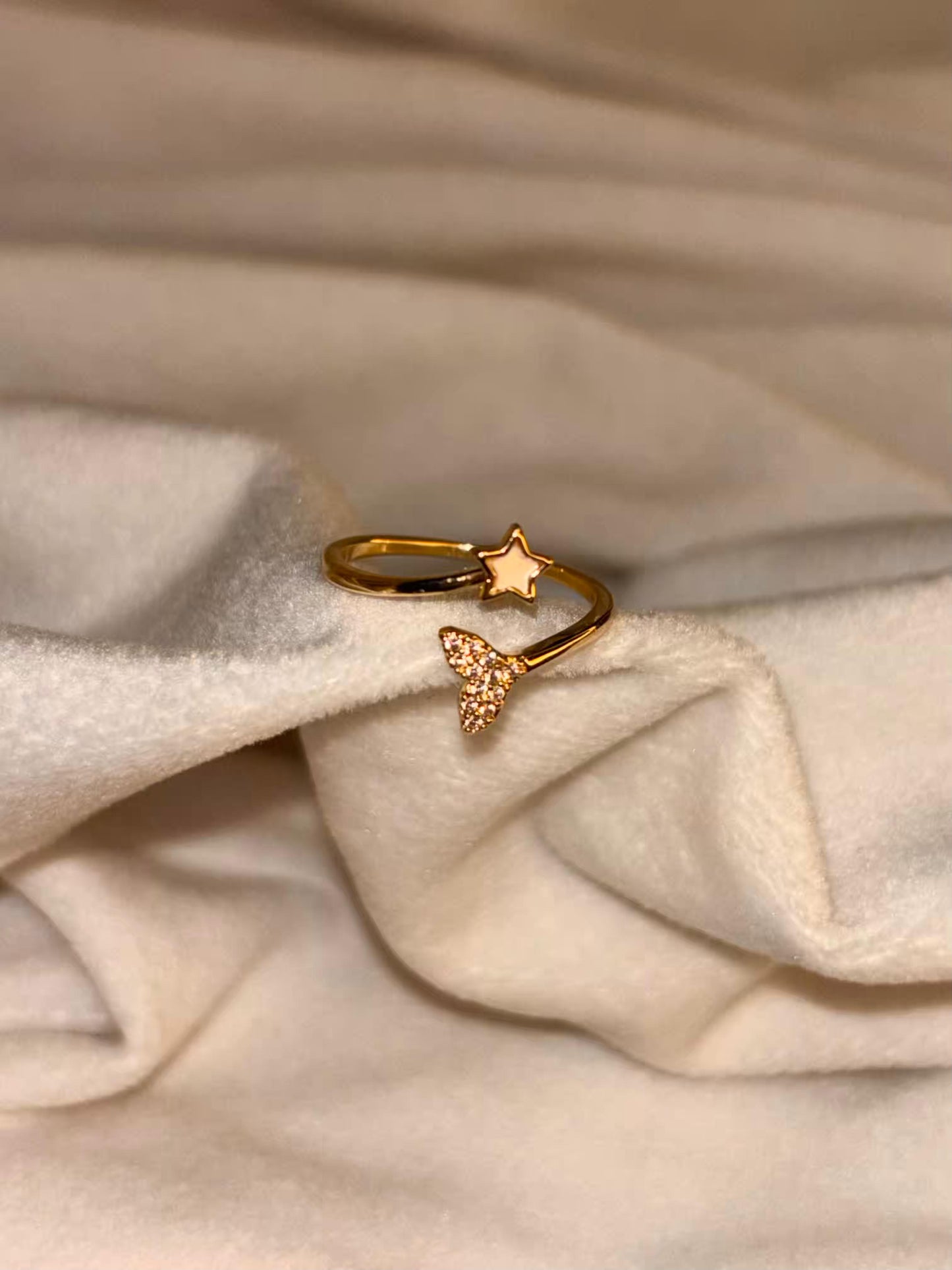 Star Wrap Ring 18K Gold Plated Adjustable Ring