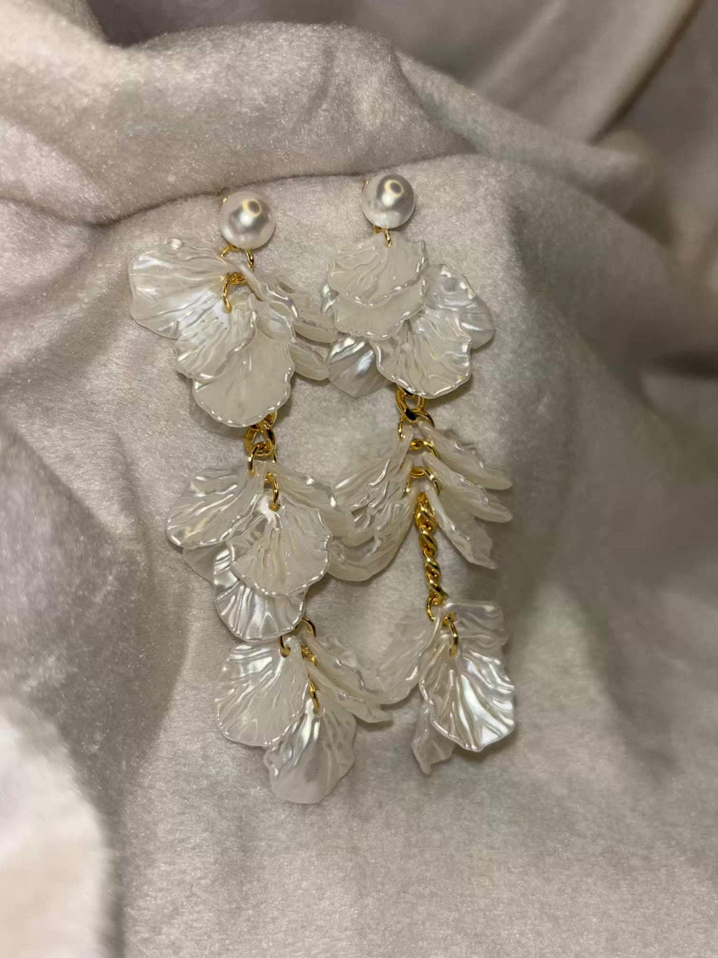 Petal Shells 18K Gold Plated Premium Earrings