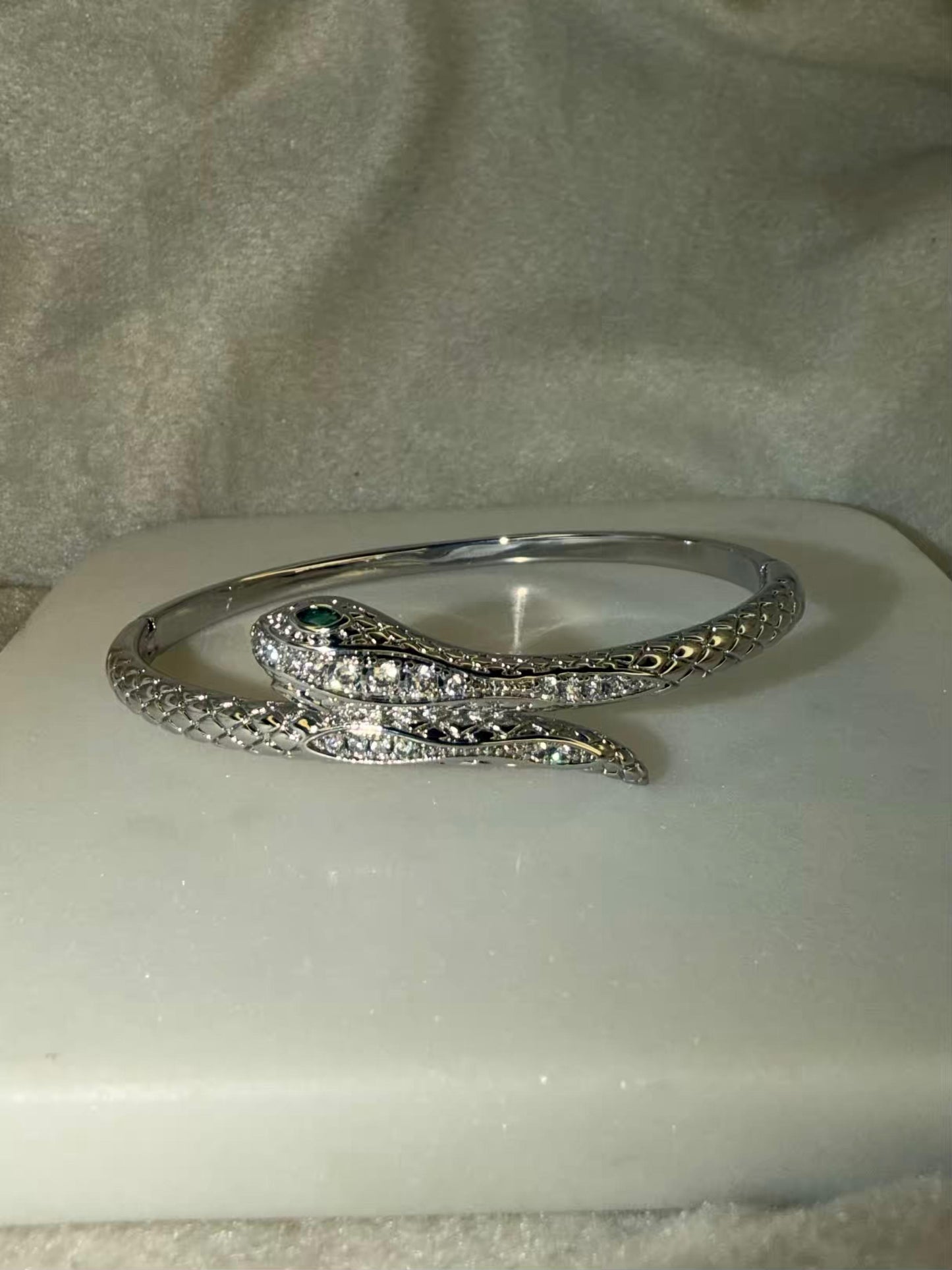 Venom Silver Panther Bangle/ Panther Kada Bangle