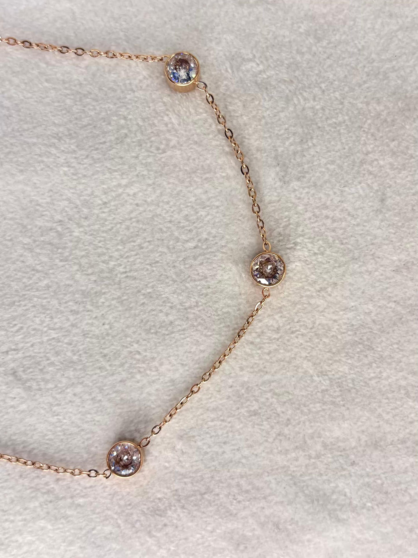 Minimal Round Studded 18K Gold Plated Premium Anklet Payal with Golden hooks