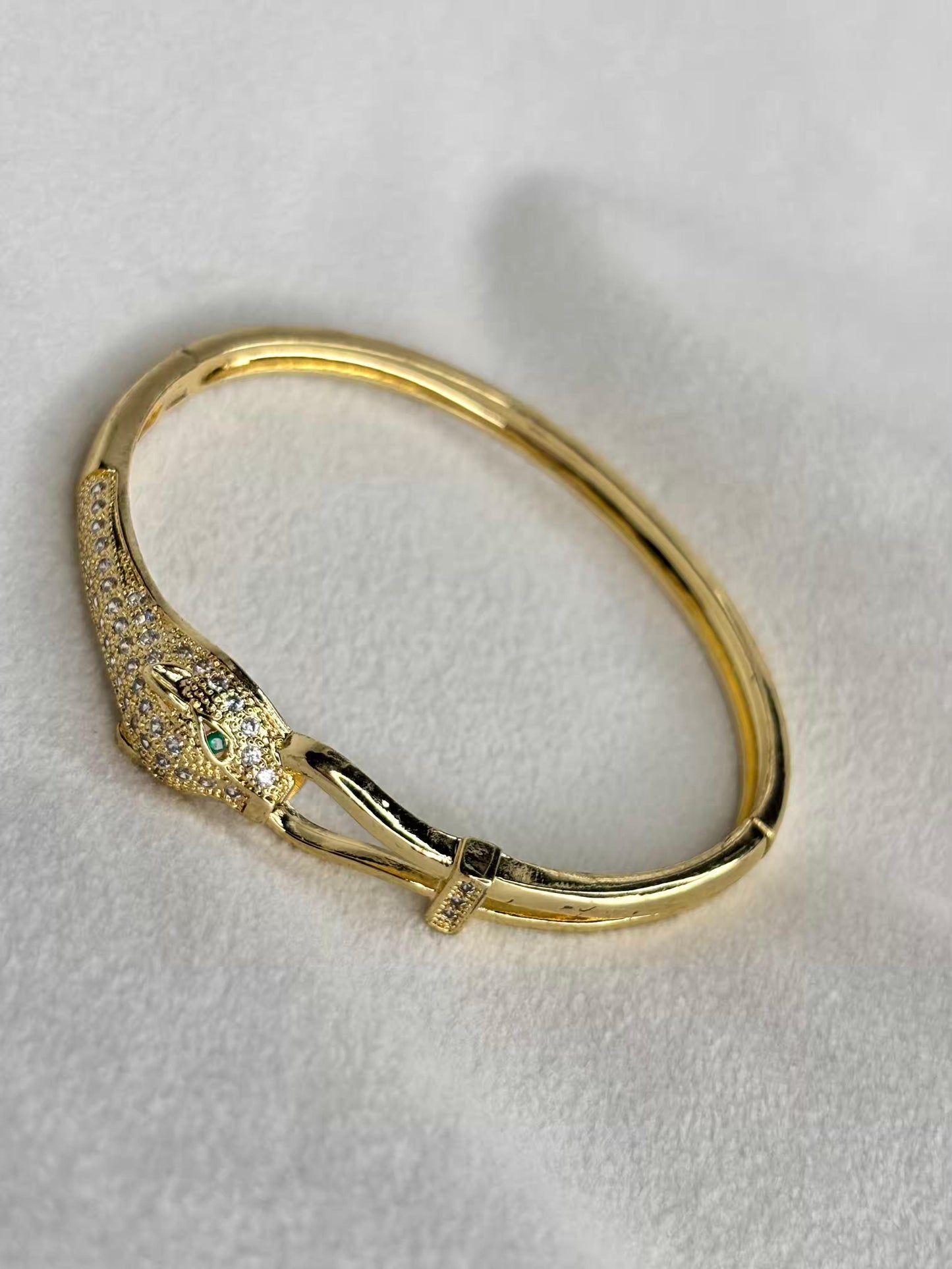 Tiger Head Premium Kada Bangle 18K Gold Plated Bangle