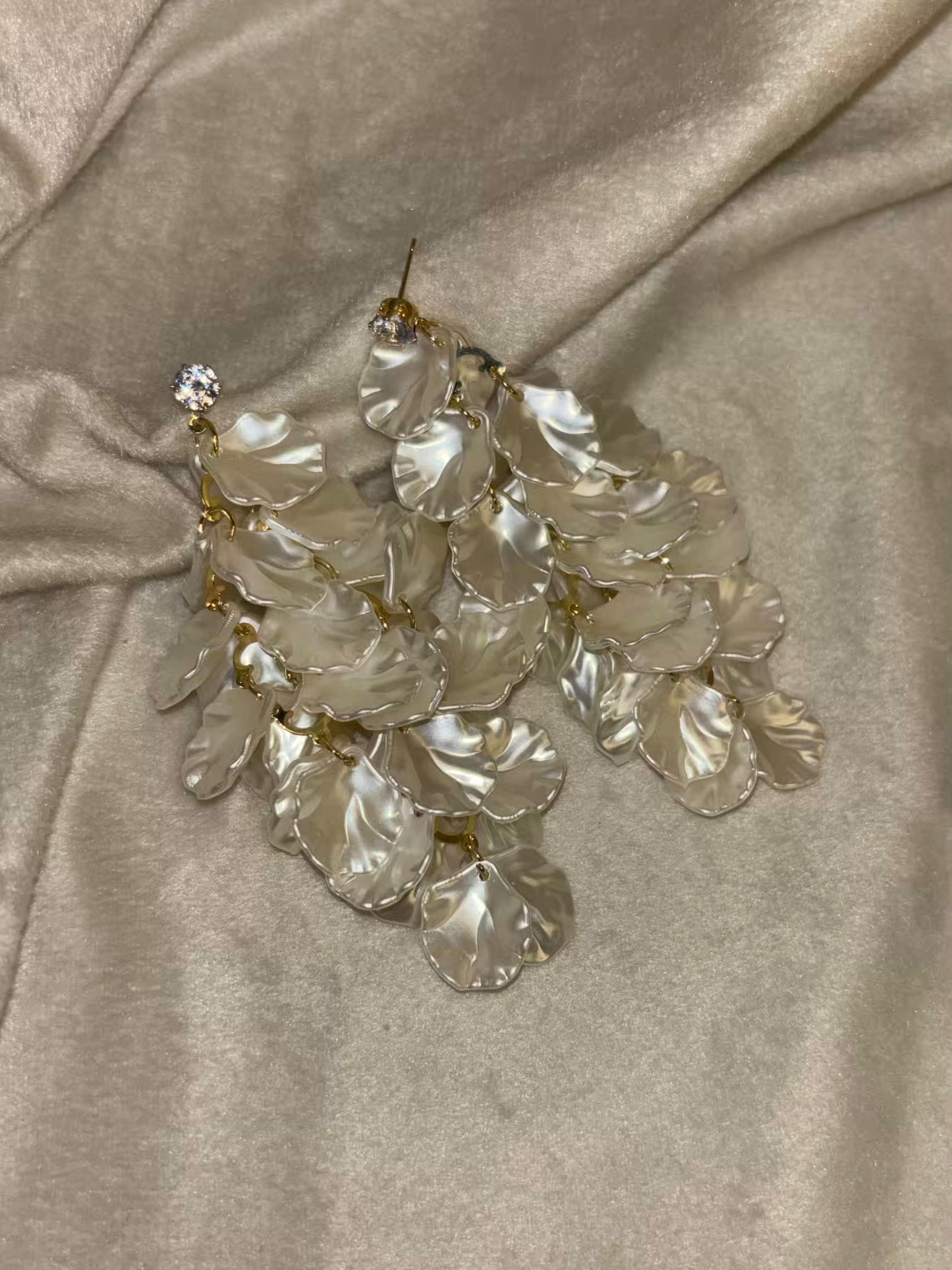 Petal Drops Earrings 18K Gold Plated Premium Earrings