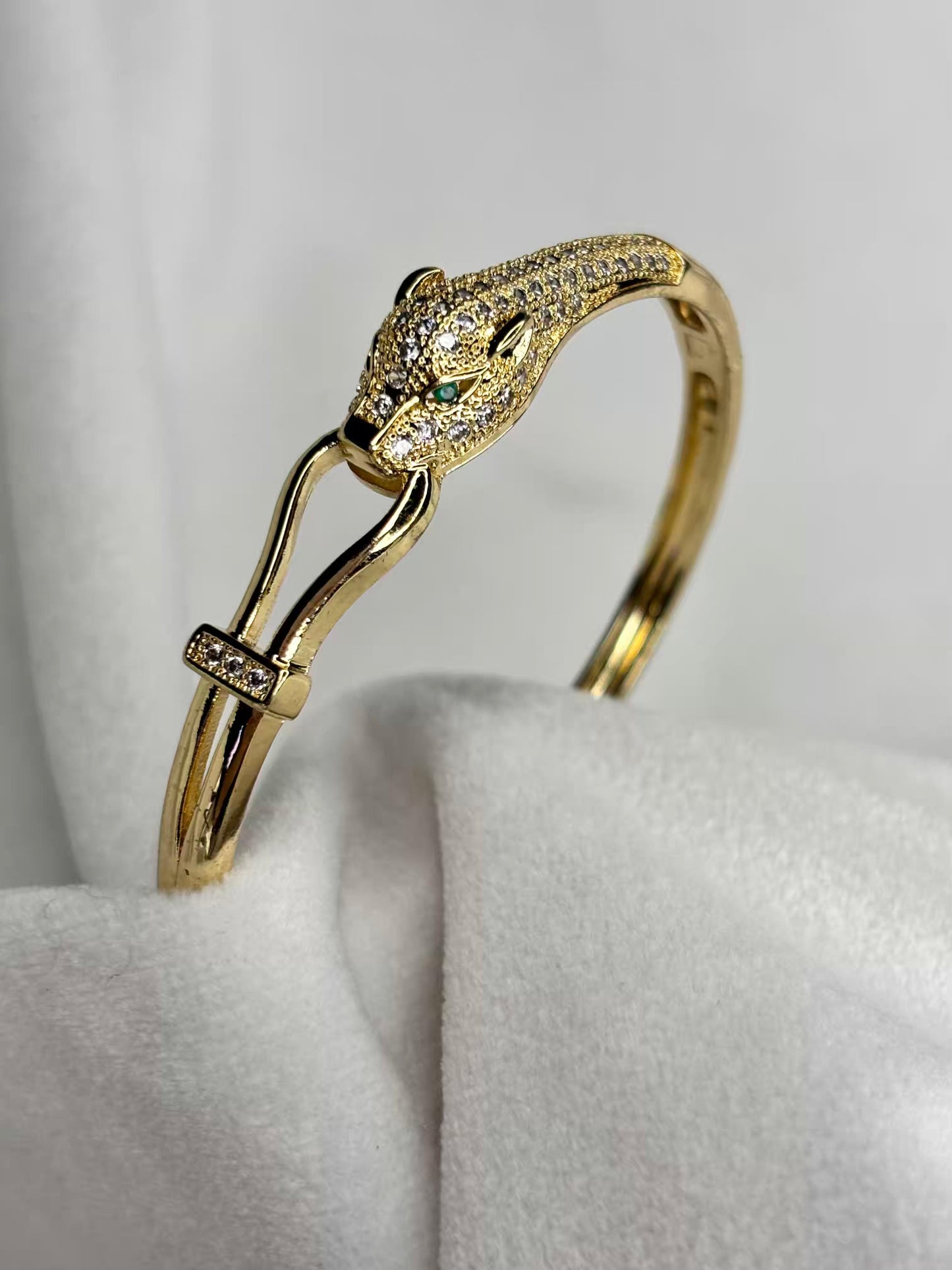 Tiger Head Premium Kada Bangle 18K Gold Plated Bangle