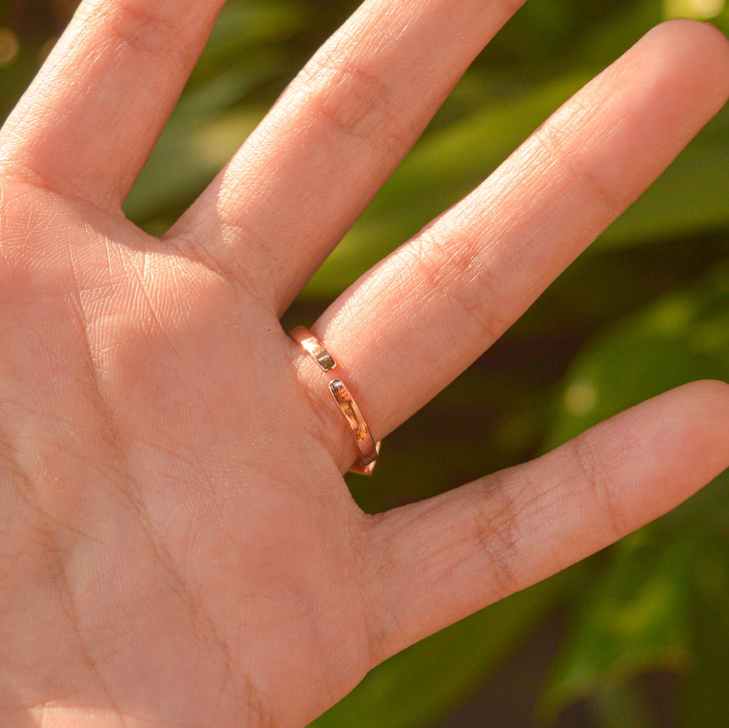 Mother of Pearl Evil Eye Ring ( Rose Gold )