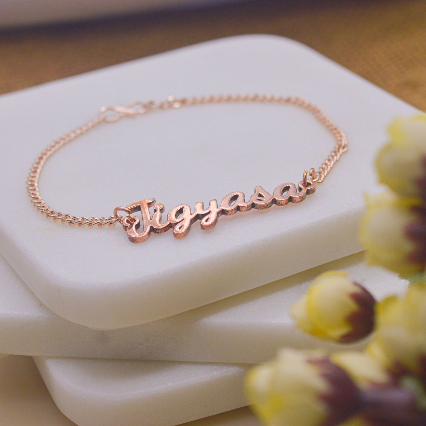 Name Bracelet - Rose Gold ( ONLY PREPAID ORDER ) 7-10 days Delivery time