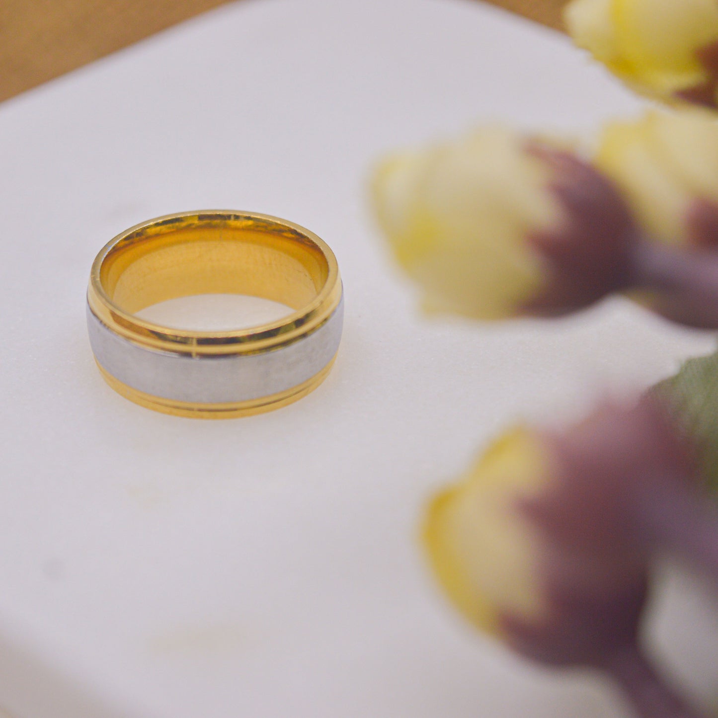 Platinum Gold Toned Ring - Unisex