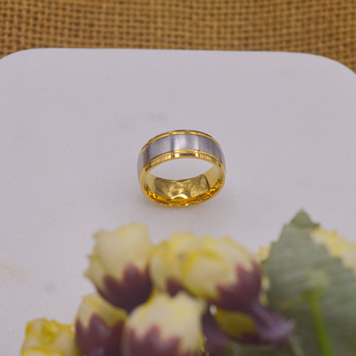 Platinum Gold Toned Ring - Unisex