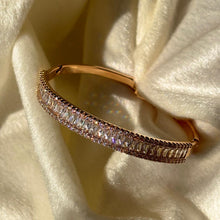 Load image into Gallery viewer, Loaded Diamonds Kada Bracelet Bangle - 18k Gold Plated
