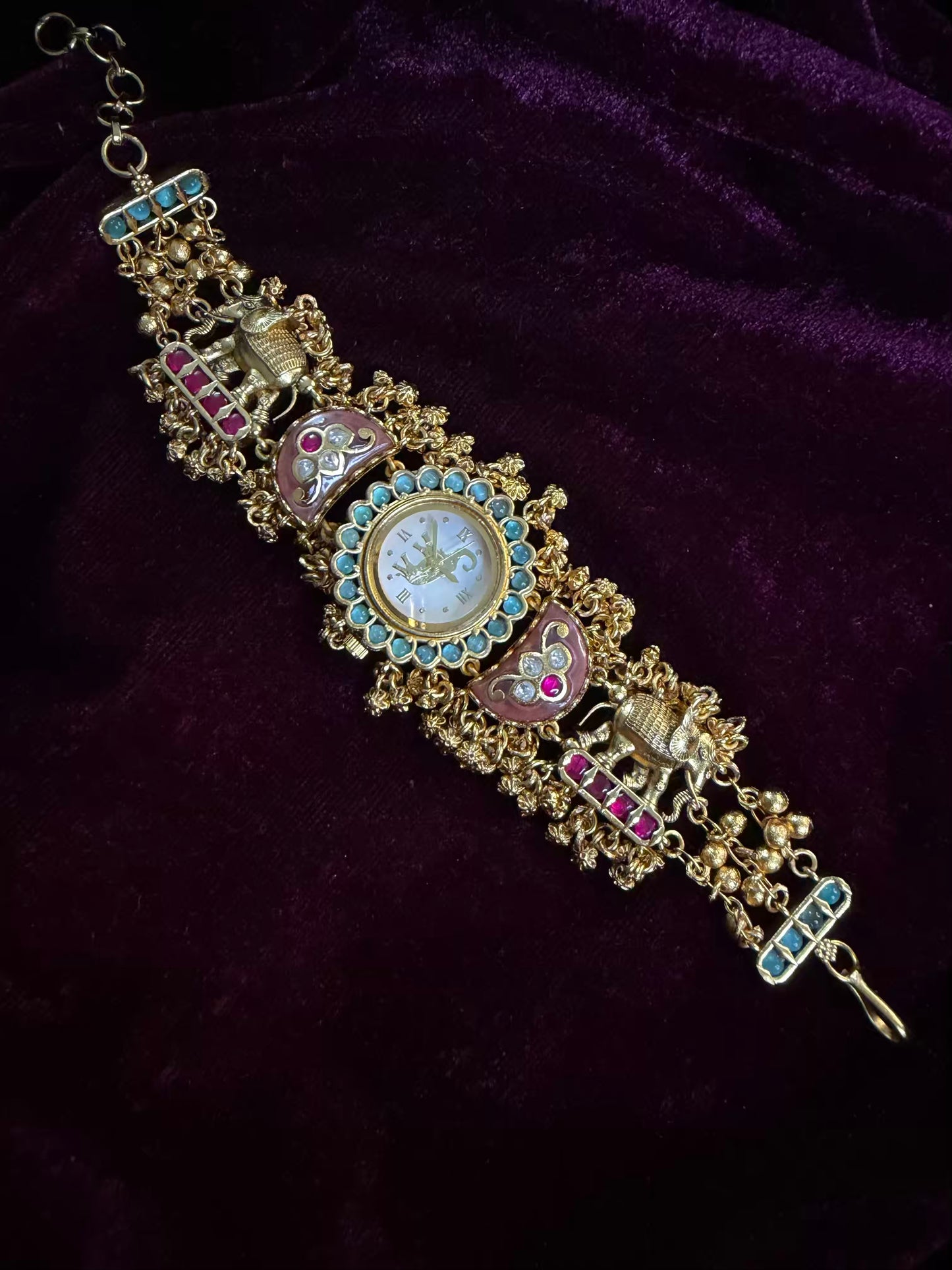 Half Moon Maharani Watch Design Bracelet ( LAST PIECE Available)