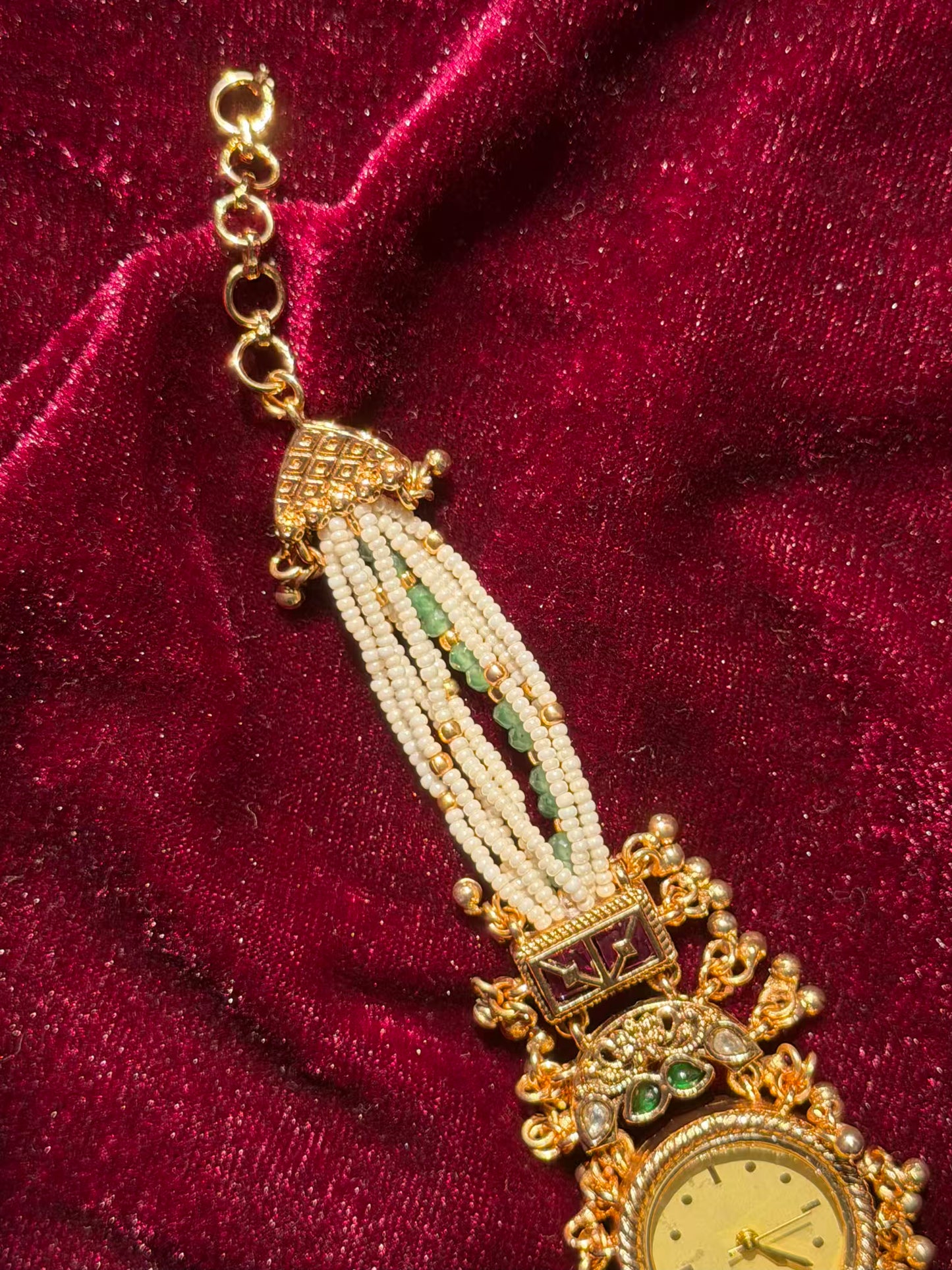 Masak Lightweight Gold Plated Heritage Maharani Watch