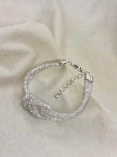 Load image into Gallery viewer, Loaded Diamonds Wired Net Bracelet Knots - Silver Plated
