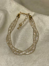 Load image into Gallery viewer, Loaded Diamonds Wired Net Bracelet Twisted - Gold Plated
