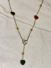 Load image into Gallery viewer, Loaded Hearts Necklace( Gold Plated )
