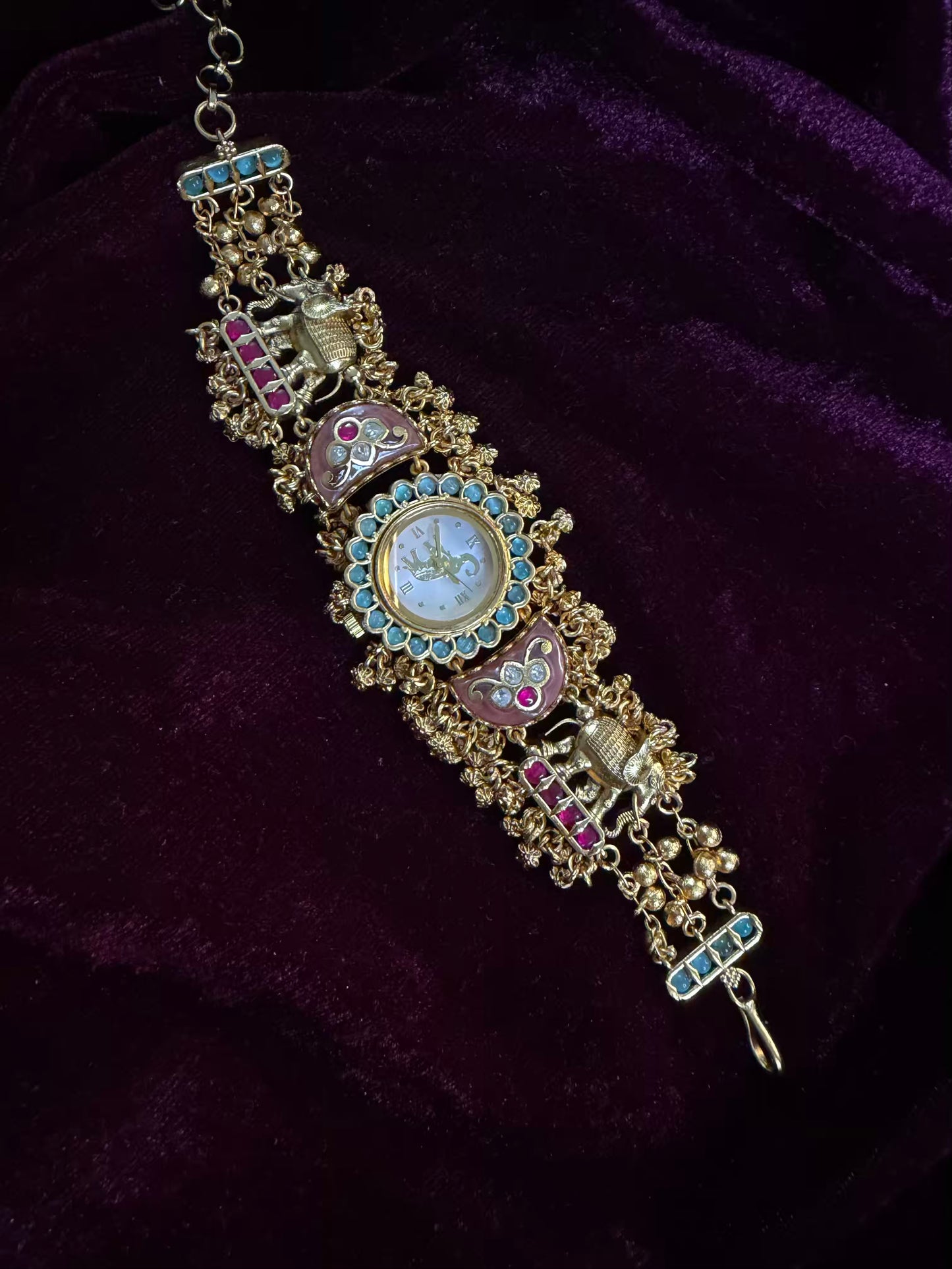 Half Moon Maharani Watch Design Bracelet ( LAST PIECE Available)