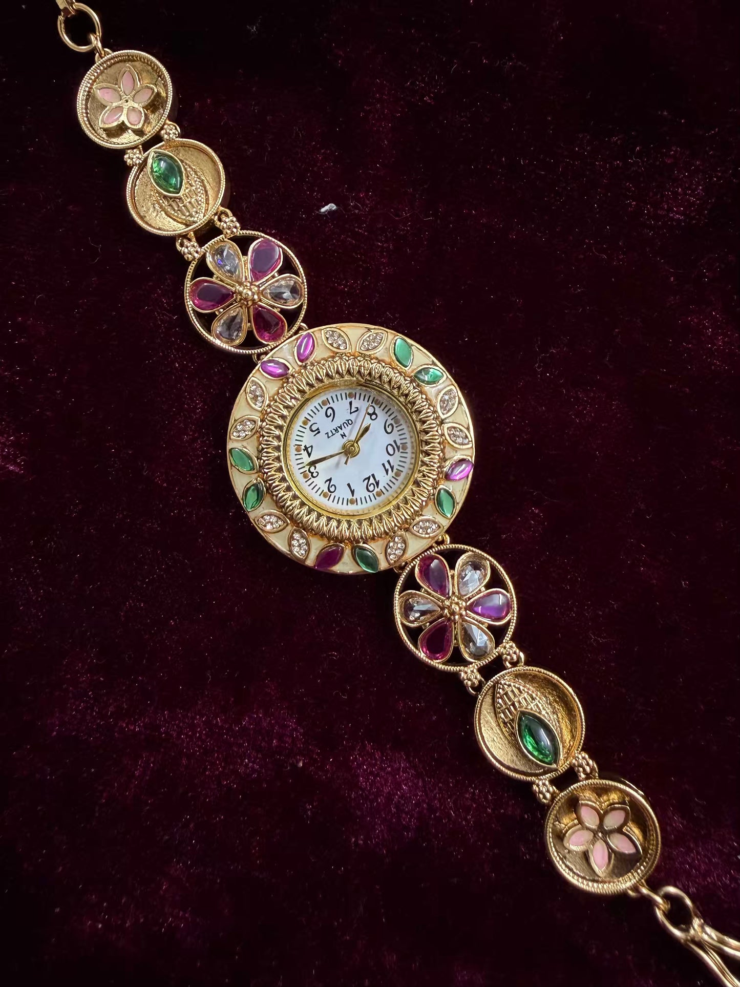 Floral Maharani Watch Design Heritage Bracelet