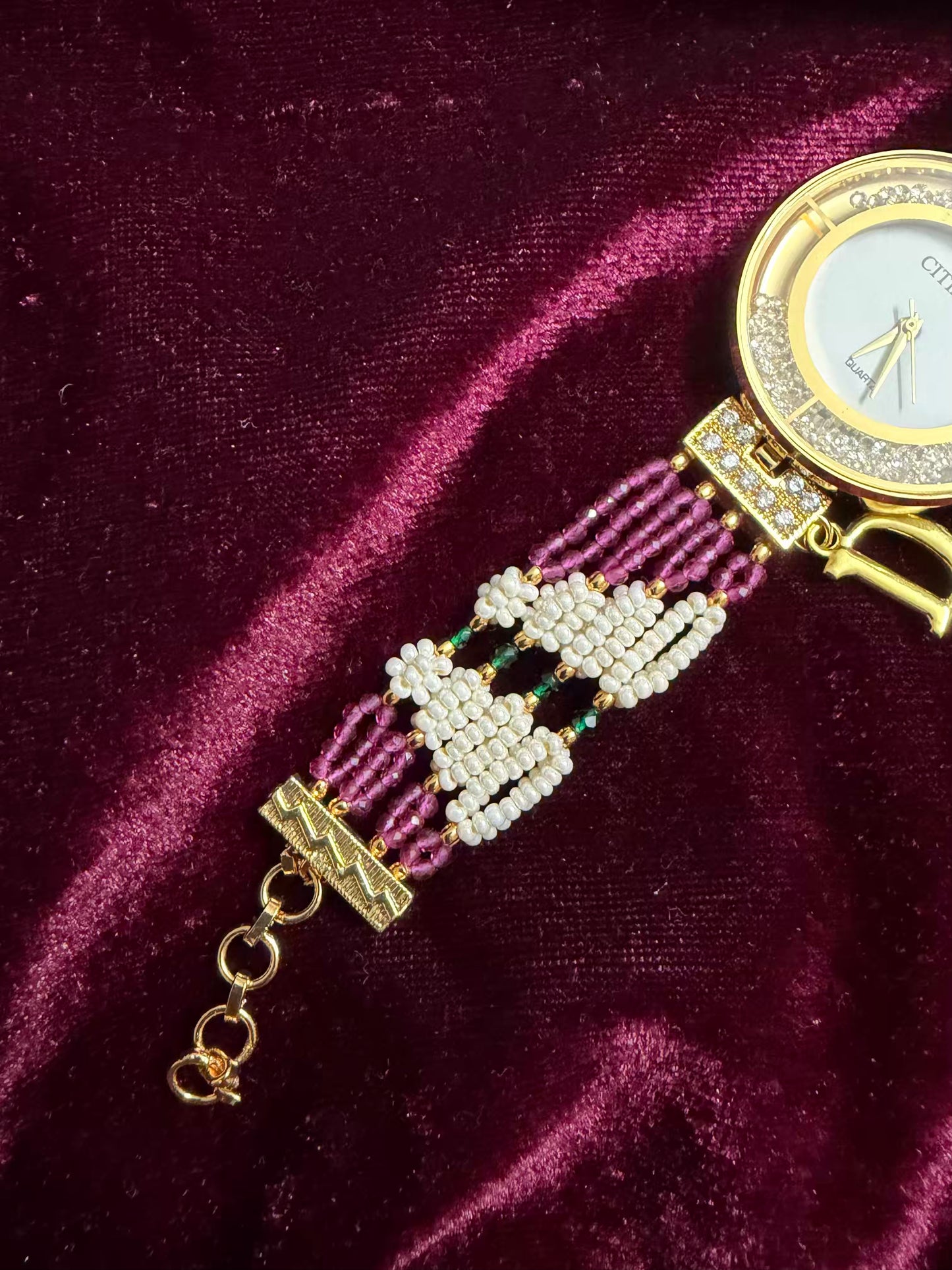 Diamonds Dial Maharani Watch Heritage Bracelet