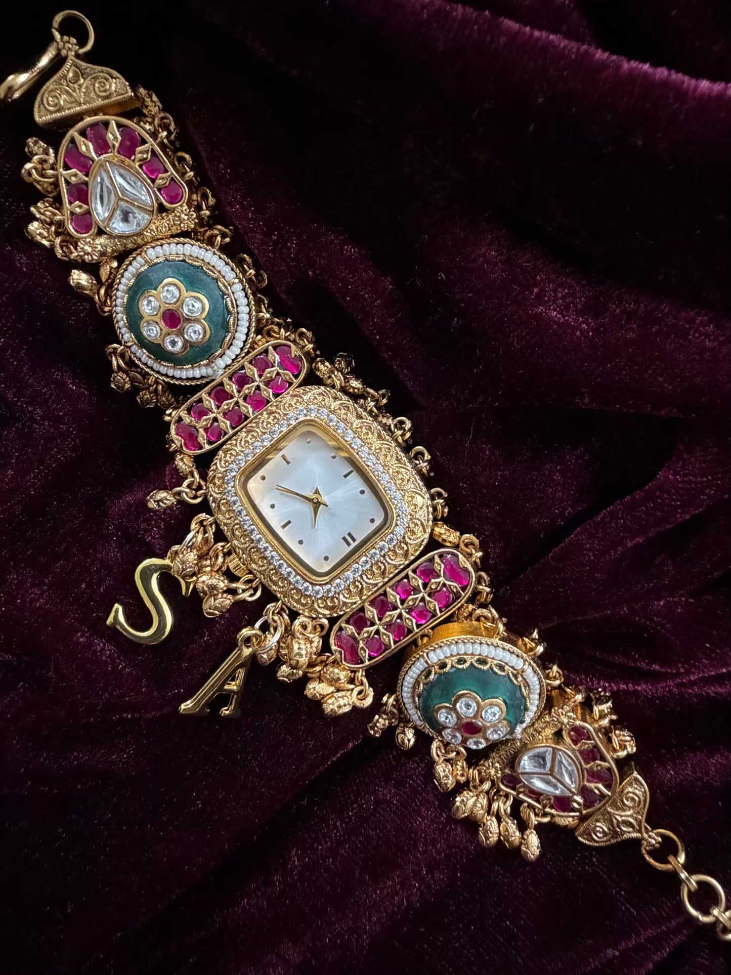 Cushion Dial Maharani Watch Design Heritage Bracelet