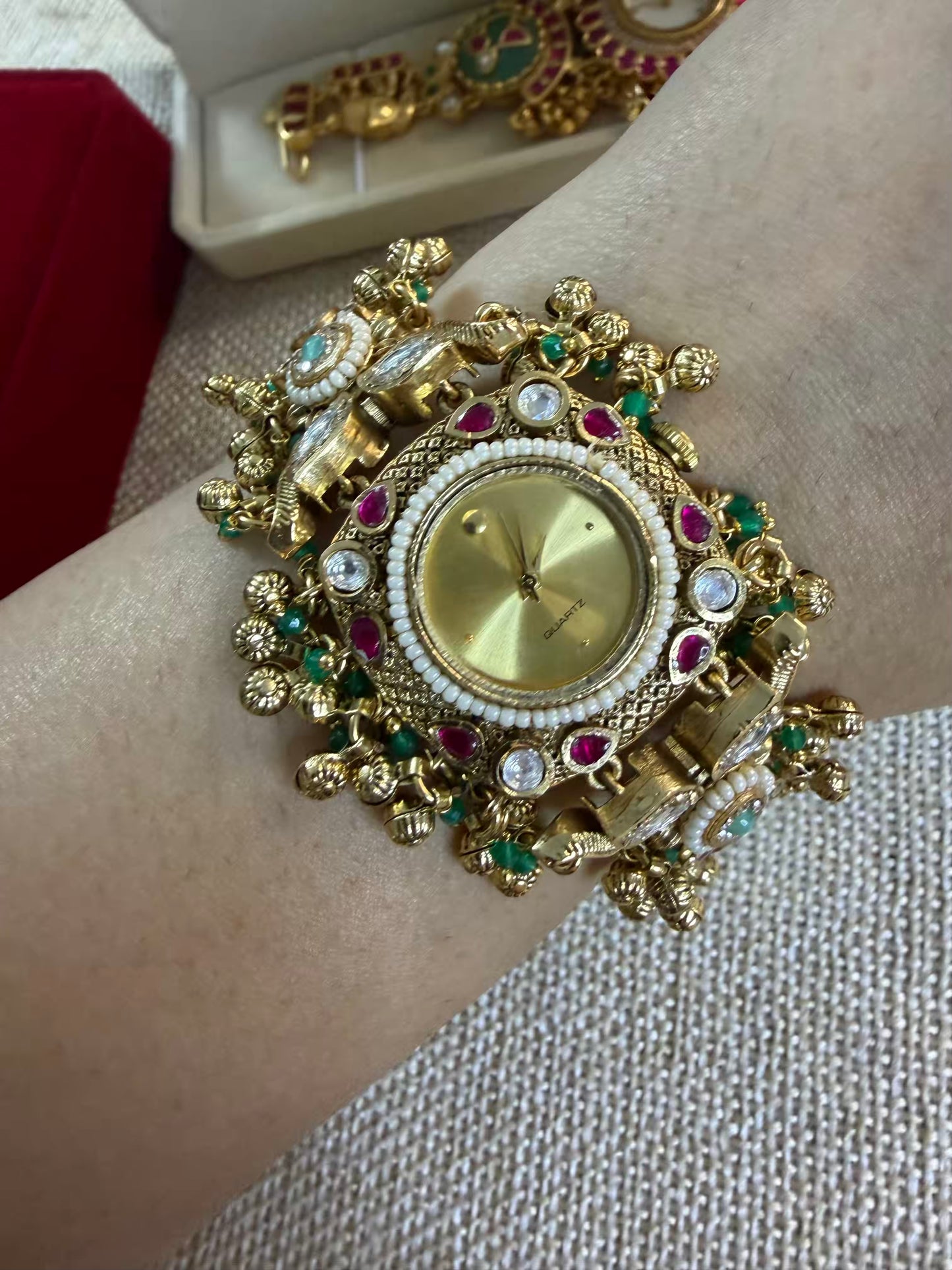 Royal Maharani Watch Design Bracelet fits 2.8 Adjustable with hooks ( Customise Your Name )