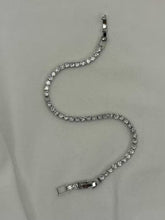 Load image into Gallery viewer, Shining Solitaire Diamonds Tennis Bracelet - Silver Colour ( Unisex )
