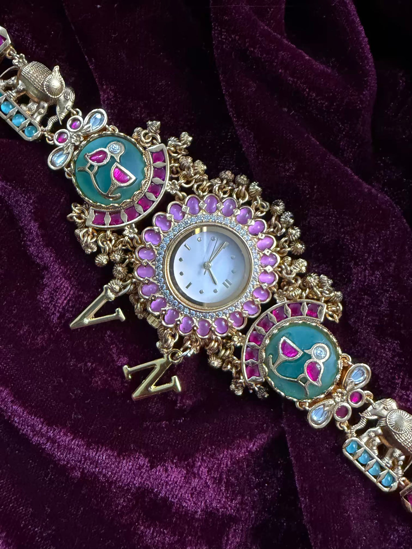 Minty Strawberry Maharani Watch Design Heritage Bracelet