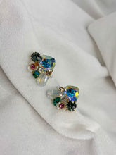 Load image into Gallery viewer, Blue Premium Small Earrings Studs - Gold Plated
