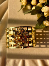 Load image into Gallery viewer, Cleopatra Gold Pearly Flower Kada Bracelet Bangle - Gold
