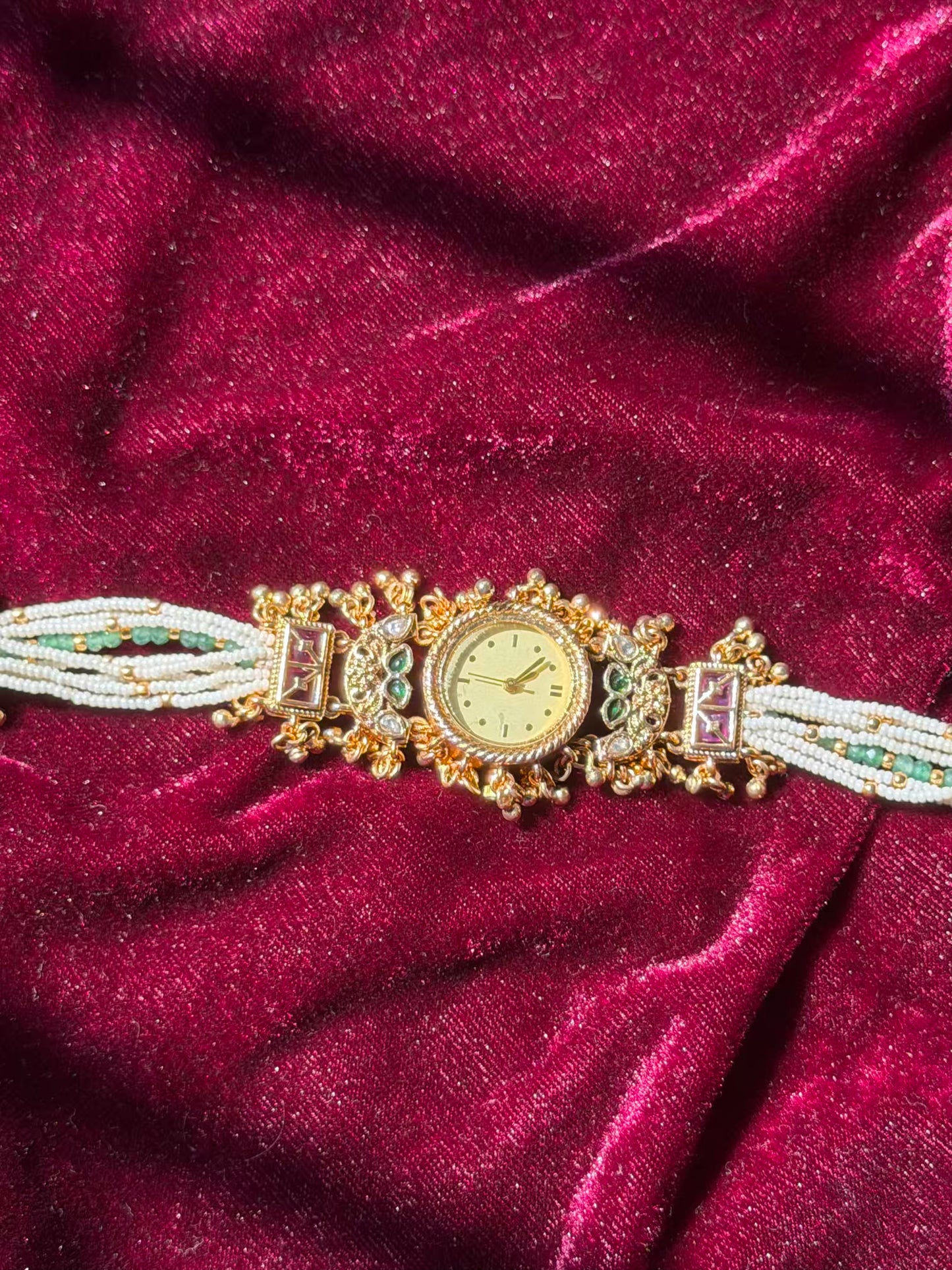 Masak Lightweight Gold Plated Heritage Maharani Watch