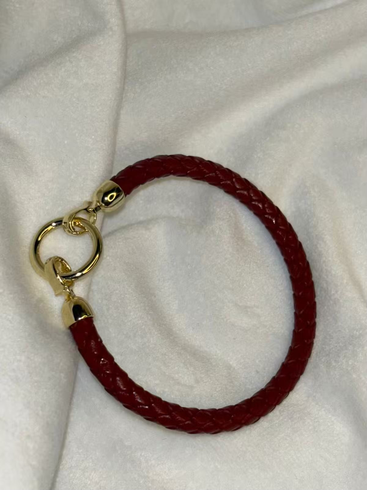 Chocolate Brown Belt Vegan Leather Bracelet
