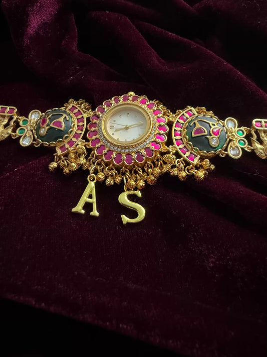 Green Maharani Watch Designer Heritage Bracelet