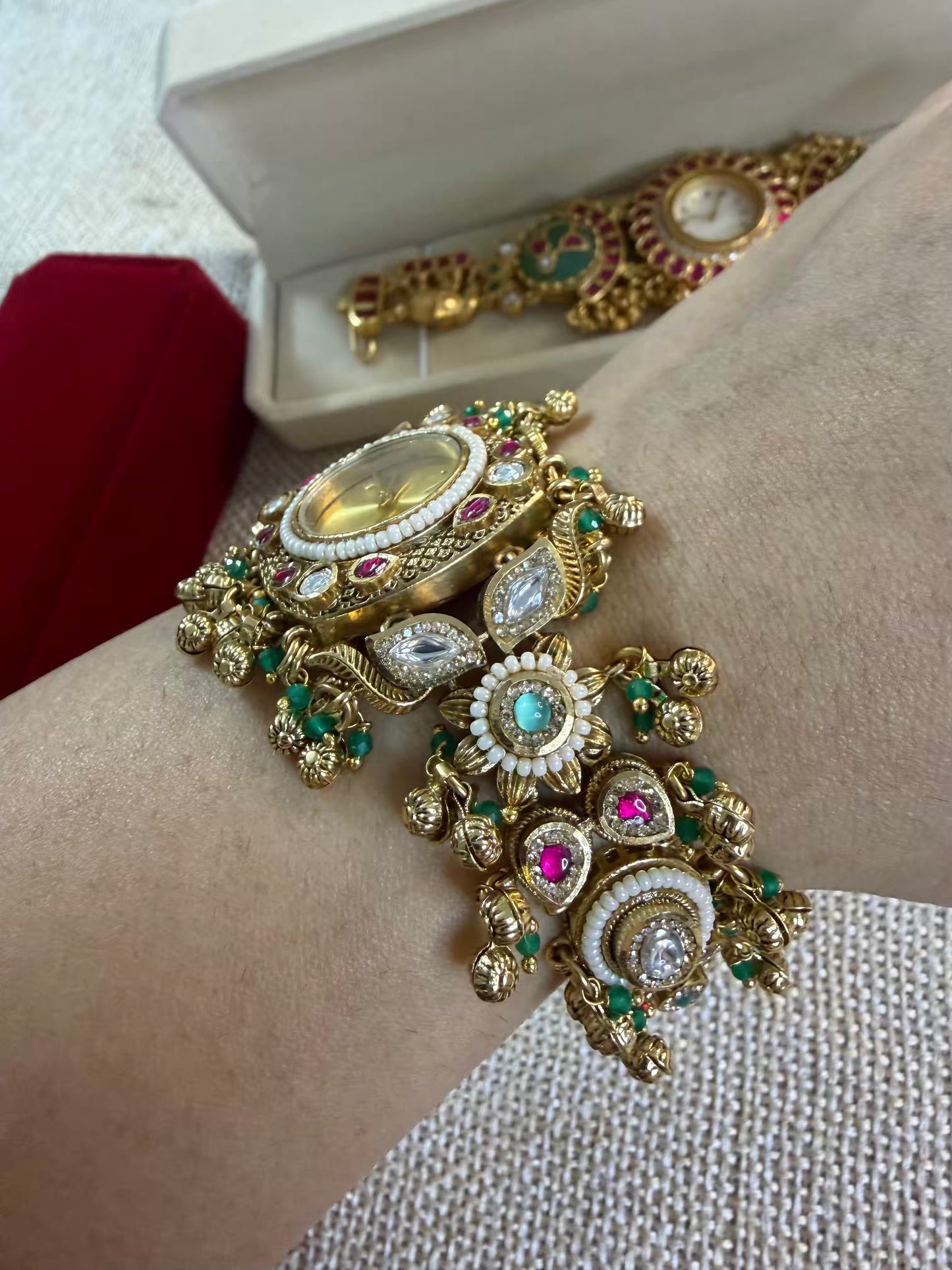 Royal Maharani Watch Design Bracelet fits 2.8 Adjustable with hooks ( Customise Your Name )