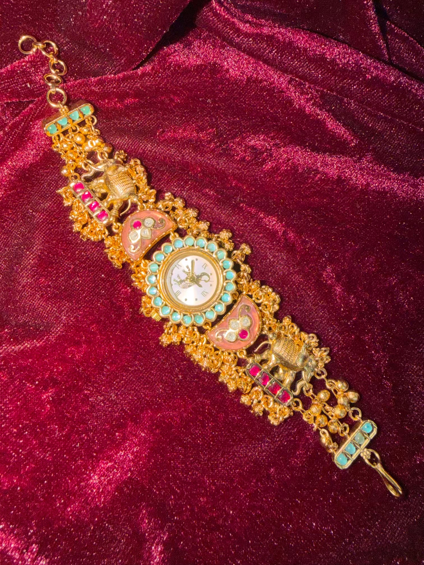 Half Moon Maharani Watch Design Bracelet ( LAST PIECE Available)