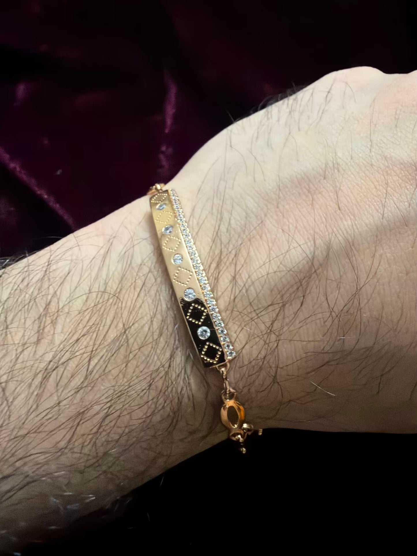 Luxe Diamond Men's Rakhi Bracelet